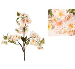 Prunus kunstbloemen kunsttak - wit-roze - 80 cm