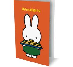 Nijntje - 6 Dubbele Uitnodigingen Met Envelop – Ik geef een feest!