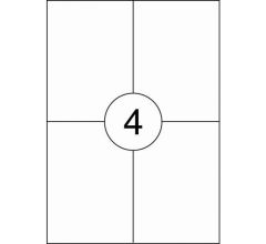 Benza Zelfklevende verzendetiketten op A4 Vel voor DHL PostNL DPD GLS - 105 x 148 mm - 4 stickers p