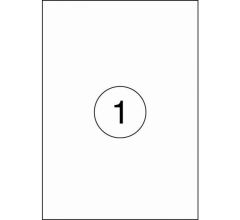 Benza Zelfklevende Etiketten op A4 Vel - 210 x 297 mm - 1 sticker per vel - 1000 vel