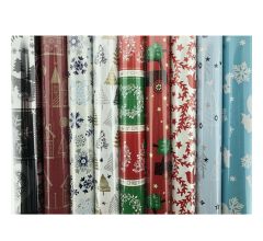 Assortiment kerstpapier cadeaupapier inpakpapier K21 - 200 x 70 cm - 5 rollen