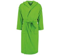 Double face badjas met capuchon - Groen - S-M