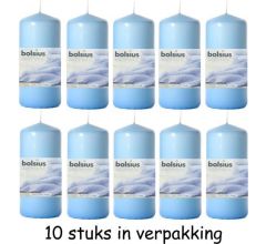 Bolsius Geurkaars Schoon Linnen 10 Stuks – 12x6cm | Chique Kaars voor in de Woonkamer