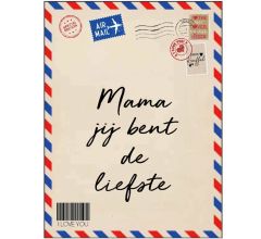 Post Deken - Sprei - Wikkeldoek- Plaid - voor vader - Vaderdag - bankdeken - knuffeldeken 200 x 150