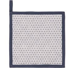 Clayre & Eef Katoenen Pannenlap blauw - DOT45BL