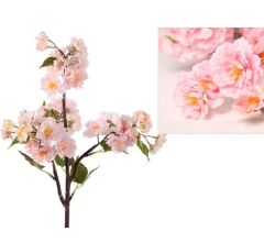 Prunus kunstbloemen kunsttak - Roze - 80 cm