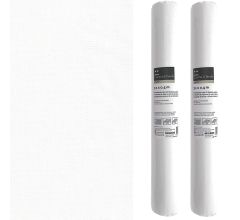 3-IN-1 ROL Tafelloper en Placemats - Papier - Effen - 40 x 720 cm - Wit - 2 Stuks