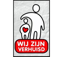 Wij zijn verhuisd - 6 Dubbele Uitnodigingen Met Envelop – Verhuiskaart