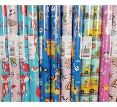 5 rollen cadeaupapier voor kinderen 200 x 70 cm