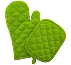 Ovenwant &amp; Pannenlap - 100% Katoen - Groen