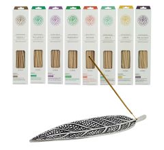 Assortiment 200 stuks etherische incense wierookstokjes 8 heerlijke geuren - 8 x 25 stuks - incl. p