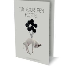 Jimmy The Bull - 6 Dubbele Uitnodigingen Met Envelop – Feestje