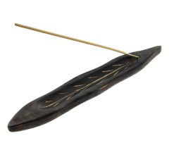 Premium Wierookhouder Hout handmade 28 x 4.5 x 17 mm