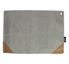 Placemat Canvas 45 x 32 cm Grijs - 2 stuks