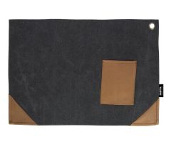 Placemat Canvas 45 x 32 cm Zwart - 2 stuks