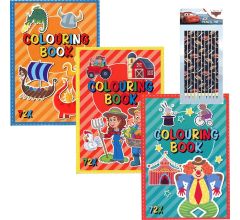 3 kleurboeken A4 - Incl. 10 Disney Cars kleurpotloden
