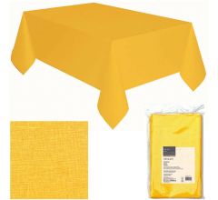 Migros Cucina &amp; Tavola - Tafelkleed Geel - Airlaid papier - Linnenstructuur - 160 x 220 cm
