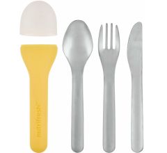 Reisbestekset Bestek Bestekset, campingbestekset 3-delig RVS - Inclusief Houder - Lichtgewicht - 18