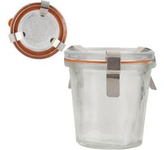 Voorraadpotje - Glas - Transparant - 7 x 7 cm - 6 stuks