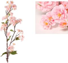 Prunus kunstbloemen kunsttak - Roze - 100 cm