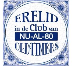 Delfts Blauwe Spreukentegel - Er wordt meer tijd verknoeid met werken, dan met ...