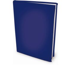 Rekbare boekenkaften A4 - Blauw - 6 stuks