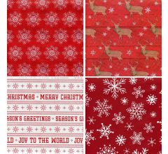 Tweezijdig assortiment kerstpapier cadeaupapier inpakpapier – 3 Rollen van 6 meter