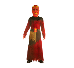 Duivel kostuum Voor Kinderen - Toga En Masker - 4 - 6 Jaar - 110 CM