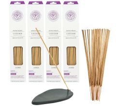 Wierook Aromatherapy Lavendel 100 stokjes incl. Speksteen Wierookhouder