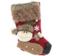 Unique Living | Stocking Vidar 23x46cm red santa