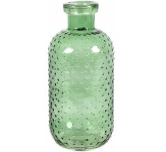 Countryfield Bloemenvaas Cactus Dots - groen transparant - glas - D11 x H24 cm