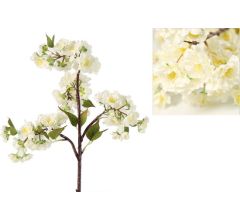 Prunus kunstbloemen kunsttak - wit - 80 cm