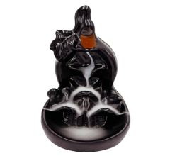 Backflow waterval Wierookbrander inclusief 2 x 10 backflow wierook kegels - 13 x 11 x 17 cm