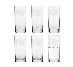 Krosno Krista Deco - Longdrink Glazen - 6 Stuks - 350 ML
