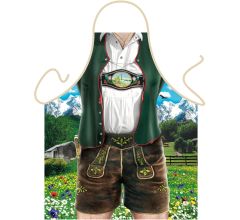 Bavarian Mann - Traditionele Klederdracht - Lederhose - Grappig Leuk Tirol Tiroler Schort Keukensch