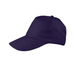 Brushed 5 Panel Honkbal cap - Donkerblauw