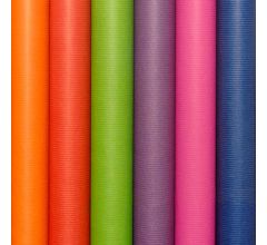 Gekleurde kraft assortiment cadeaupapier inpakpapier - 200 x 70 cm - 3 rollen