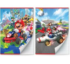 Mario Kart schriften Lijn en Ruit 10 mm A4 - 4 stuks