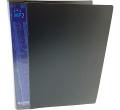 Basic Ringband Donkergrijs - Polypropyleen Ringband met 2 Ringen Inclusief interieur 