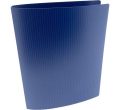 Basic Ringband Donkerblauw gestreept - Polypropyleen Ringband met 4 Ringen inclusief interieur