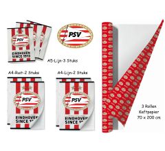 Schoolpakket – PSV – Voetbal - kaftpapier en schriften