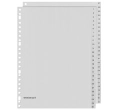 Benza Tabbladen met cijfers 52 Tabs PP - A4 - 23 ringen