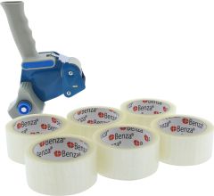 30 Rollen - Extra Sterke Transparante Verpakkingstape - Breed Plakband 48 mm x 66 mtr + Dozensluite