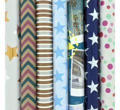 Assortiment cadeaupapier inpakpapier CH3 - 200 x 70 cm - 5 stuks