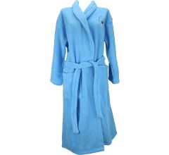 Fleece badjas van Kwikki - Maat M - Zacht blauw