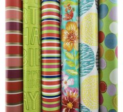 Assortiment cadeaupapier inpakpapier - 200 x 70 cm - 5 stuks